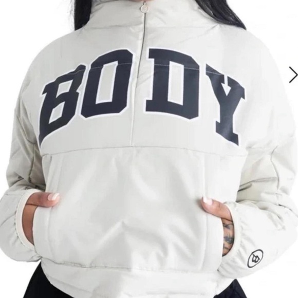 New Body by Raven Tracy Camp Puffer Jacket - XL | Women Light Gray Quilted Coat - Picture 1 of 7